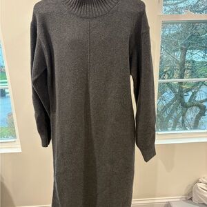 Banana Republic Gray Midi Dress